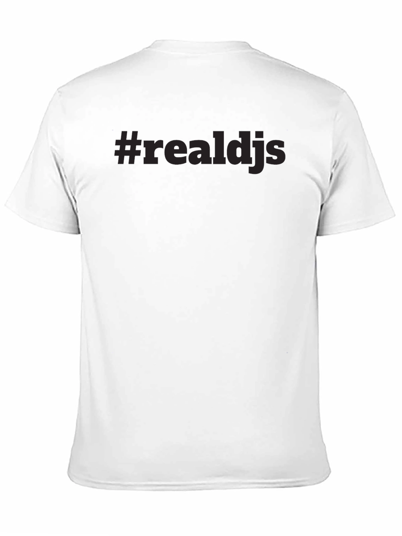 #realdjs Black T-Shirt - Minimalist Style