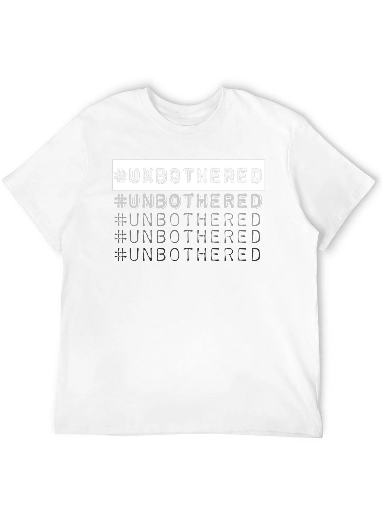 #Unbothered Graphic Tee - Cool & Trendy Black T-Shirt