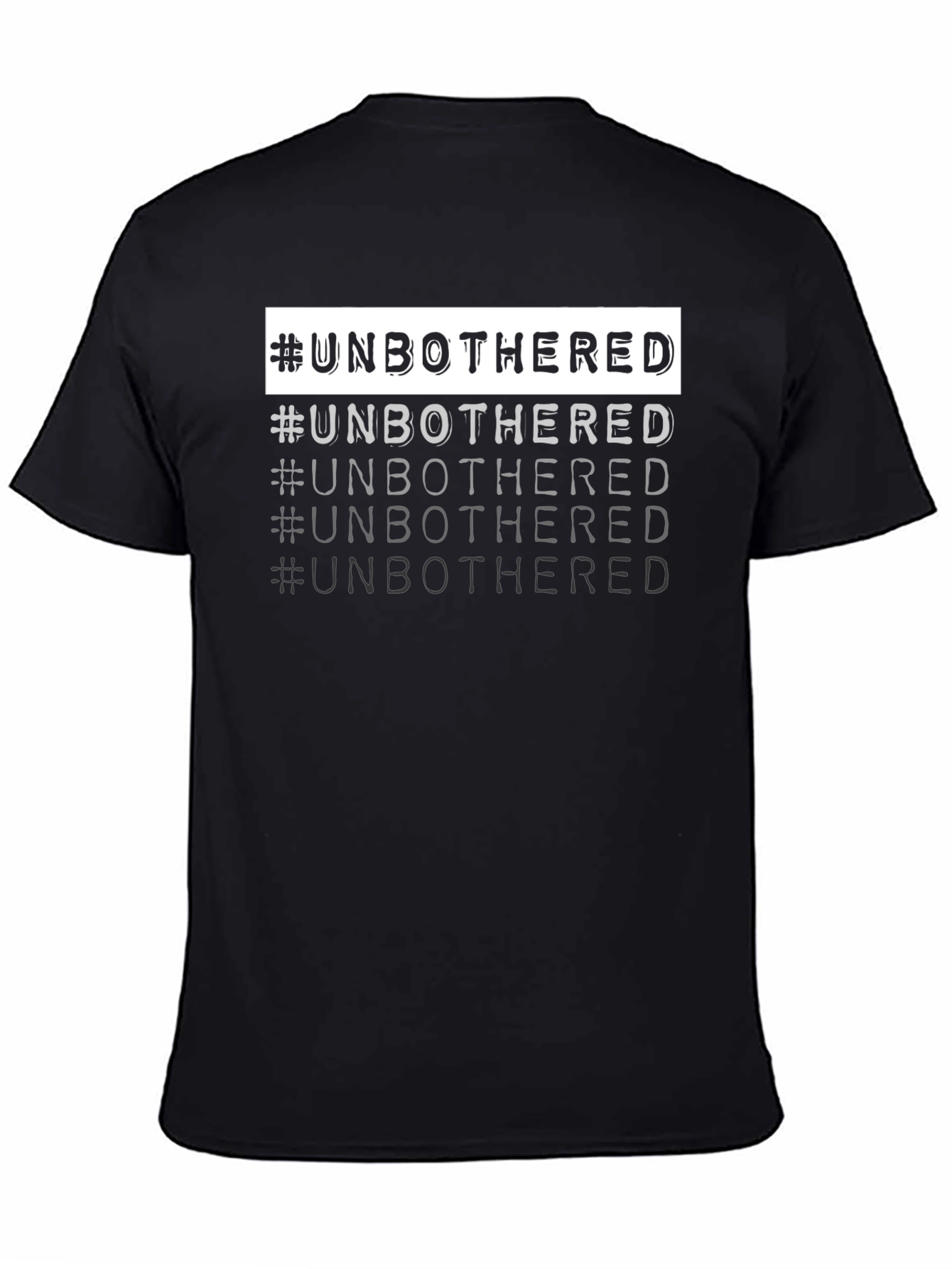 #Unbothered Graphic Tee - Cool & Trendy Black T-Shirt