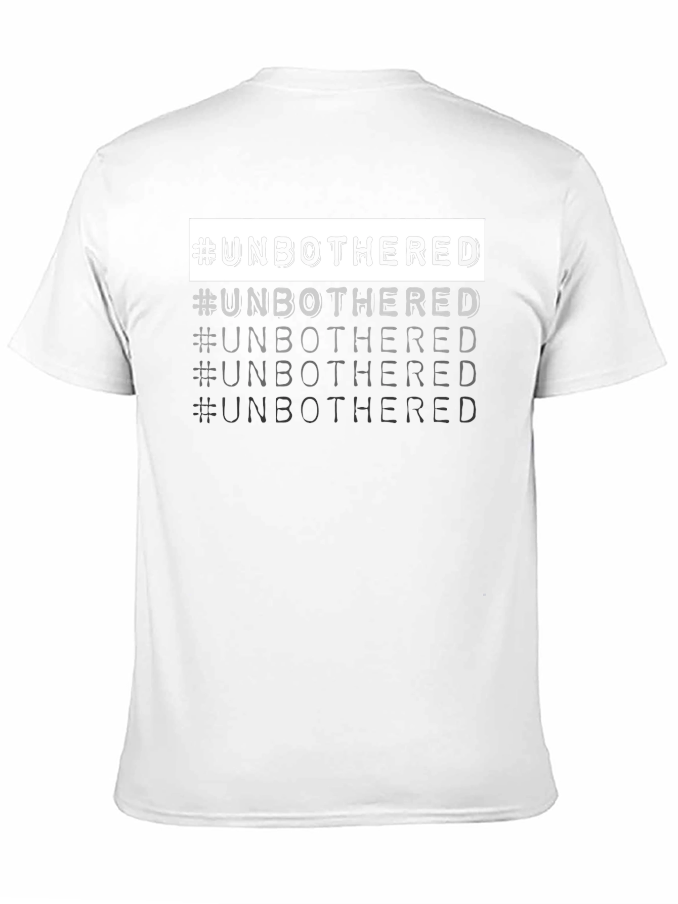#Unbothered Graphic Tee - Cool & Trendy Black T-Shirt