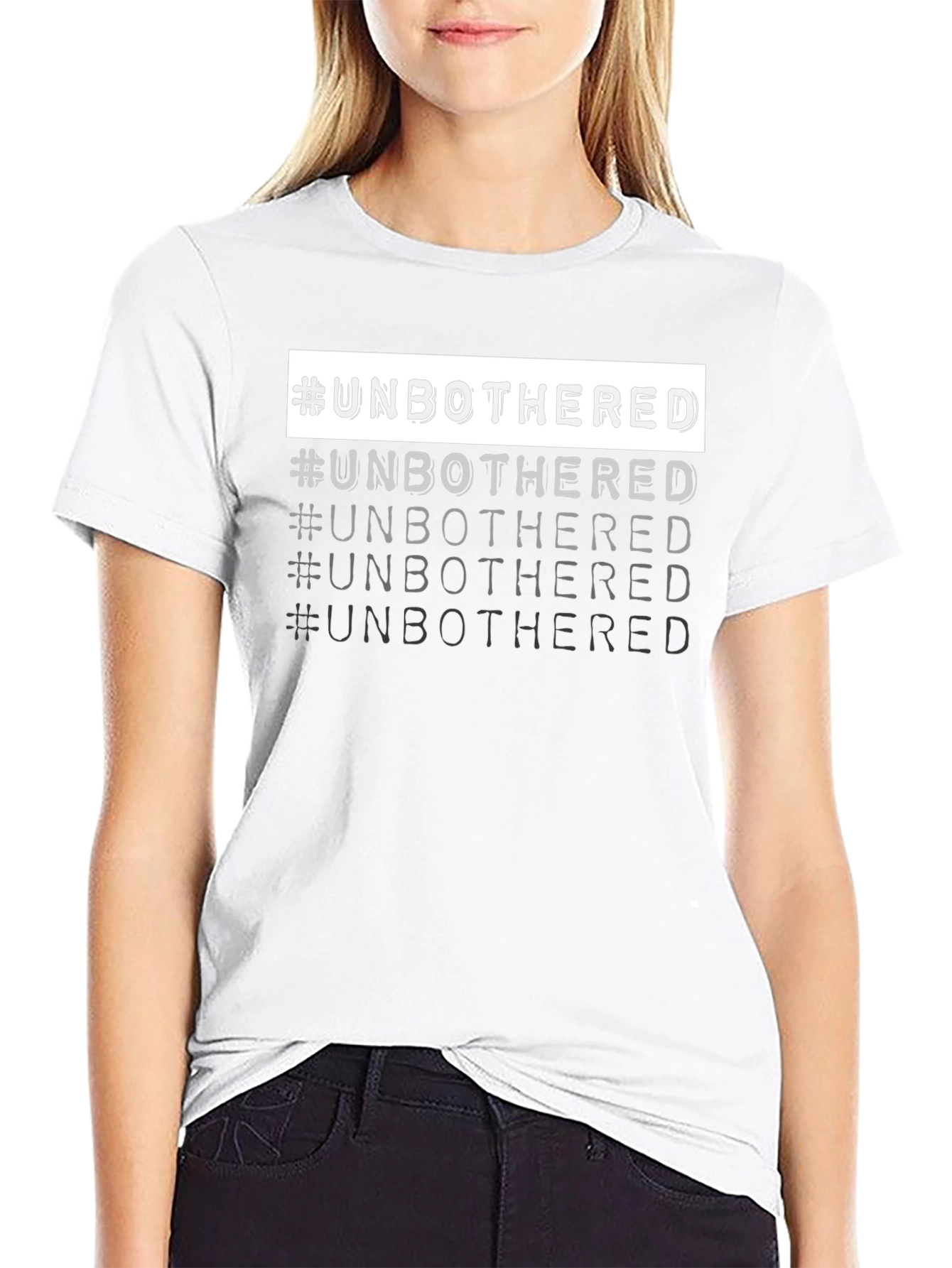 #Unbothered Graphic Tee - Cool & Trendy Black T-Shirt