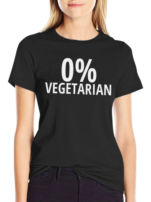 0% Vegetarian Graphic T-Shirt